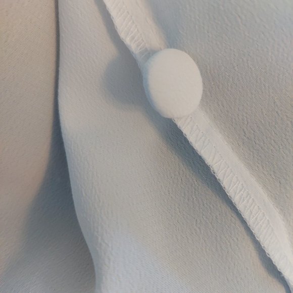 NOS W/Tag Kathie Lee White Blouse W/White Embroidery W/Side Slits On Bottom - Picture 15 of 16